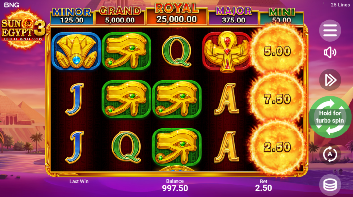 sun of egypt 3 big win